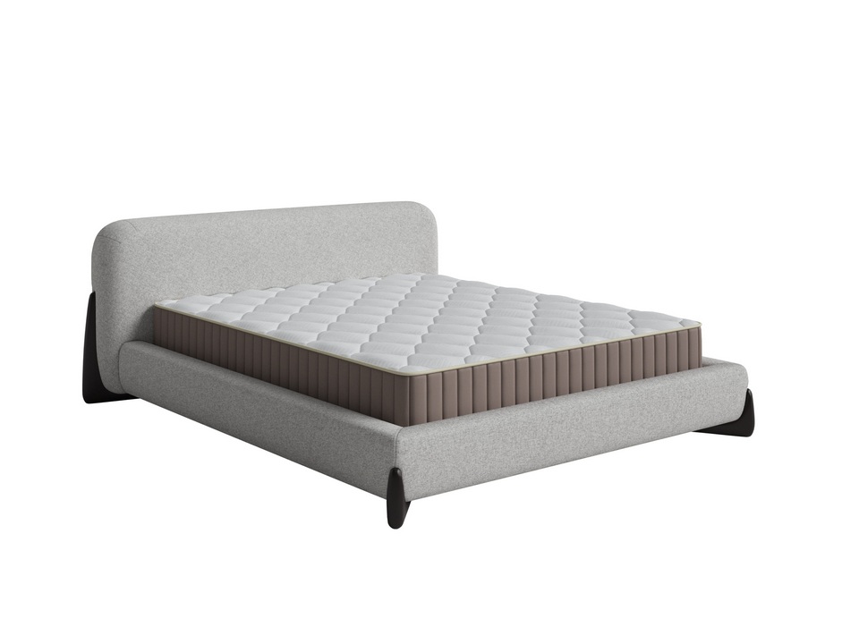 Кровать Орматек Prado (Искусственная шерсть Лама Светло-серый) 160x220